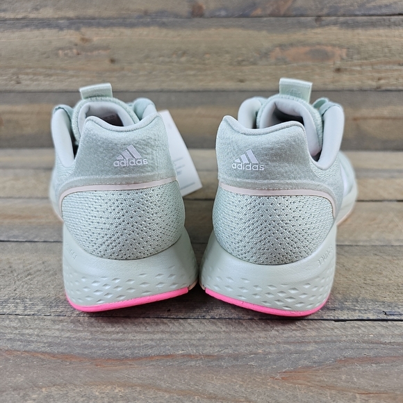 adidas Edge Lux 5 Women's Running Casual Shoes Linen Green/White - Picture 4 of 10